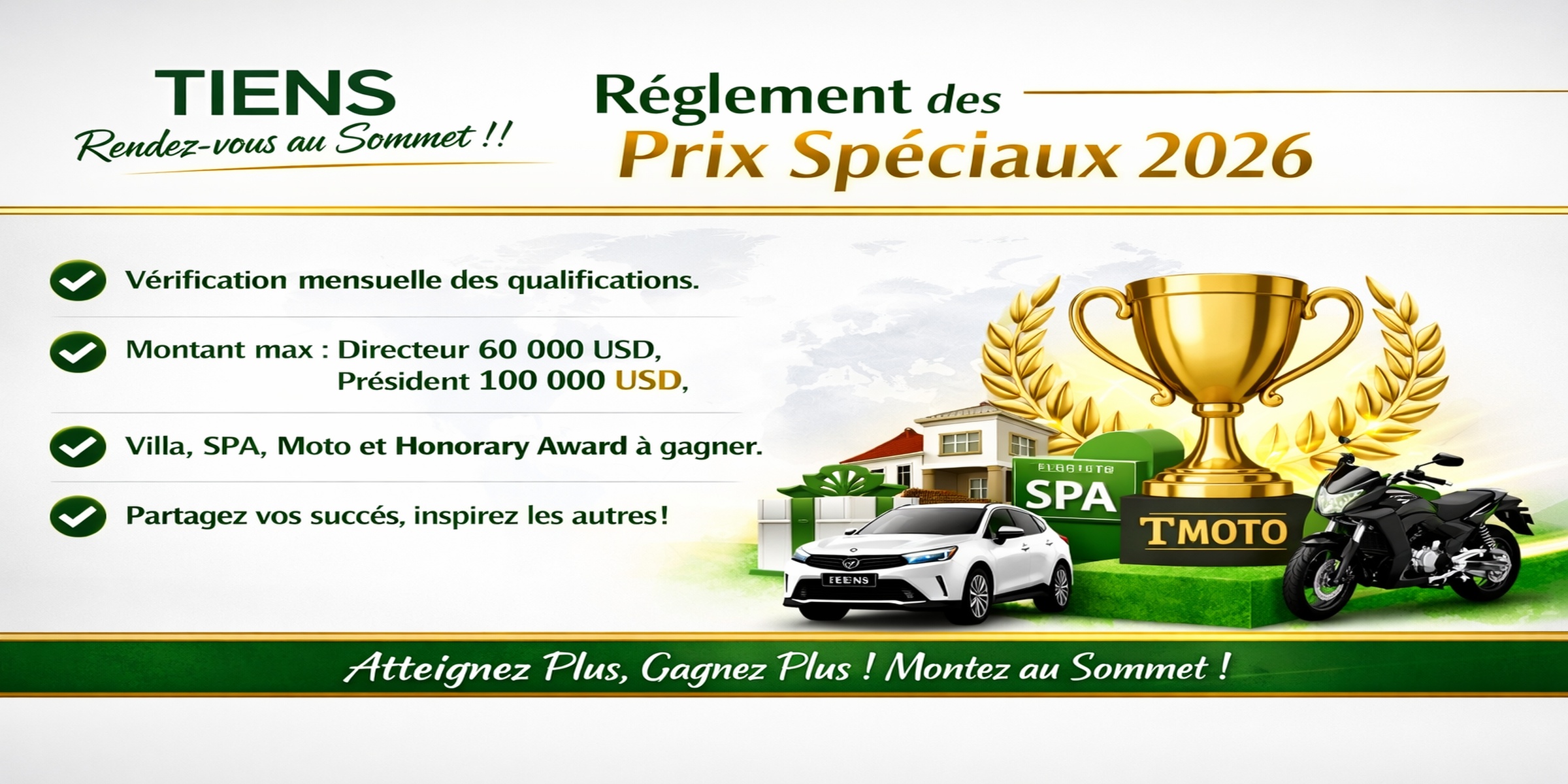 TIENS – Règlement officiel des Prix Spéciaux 2026